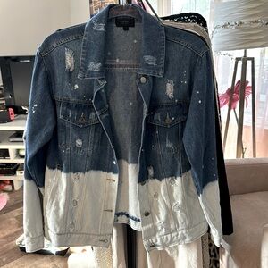 Oddy bleach dipped Jean jacket size S